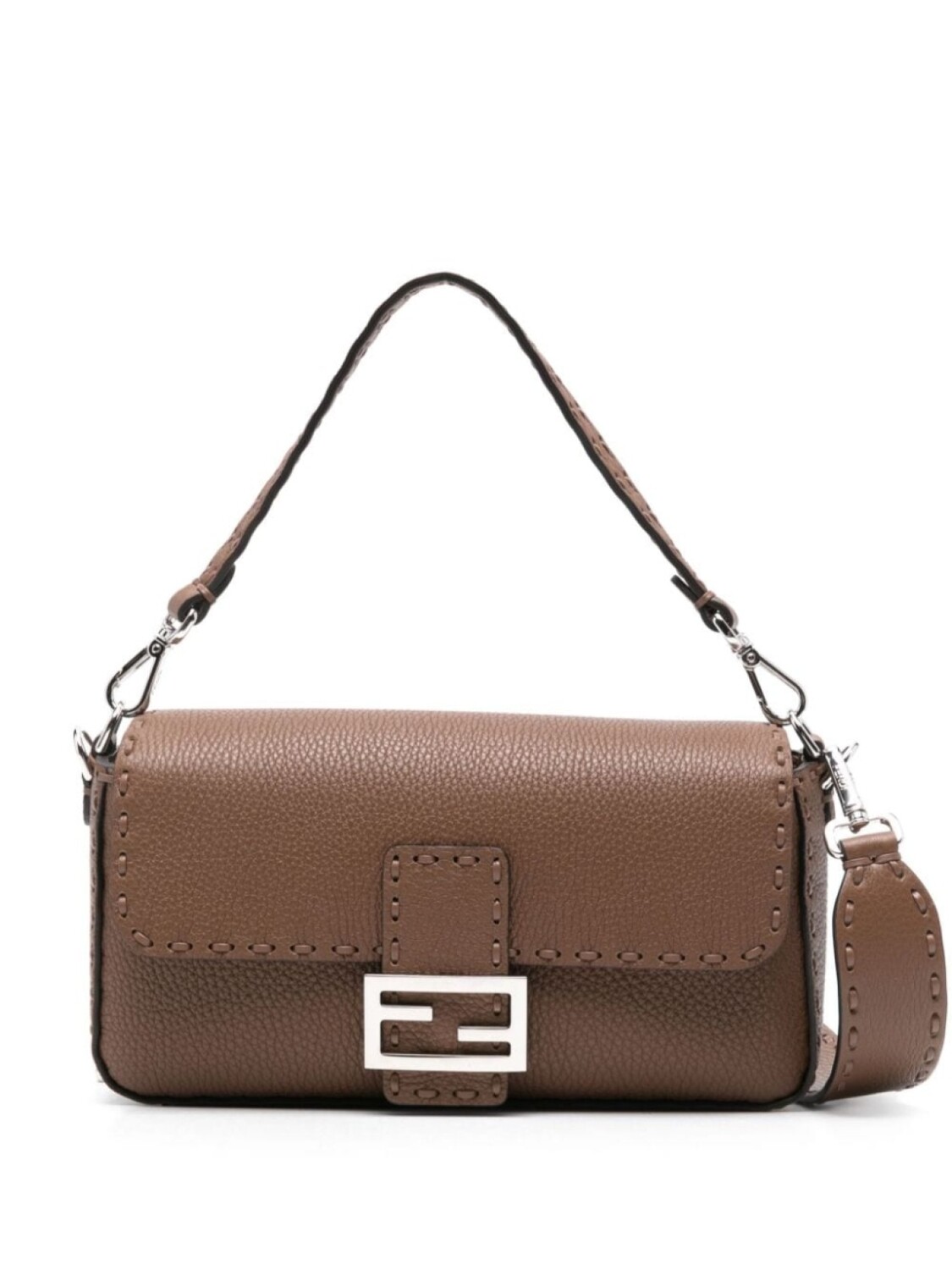 

FENDI сумка на плечо Baguette, коричневый