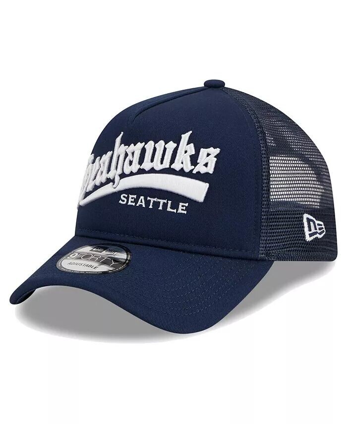 

Мужская темно-синяя регулируемая кепка College Seattle Seahawks Caliber Trucker 9FORTY New Era, синий
