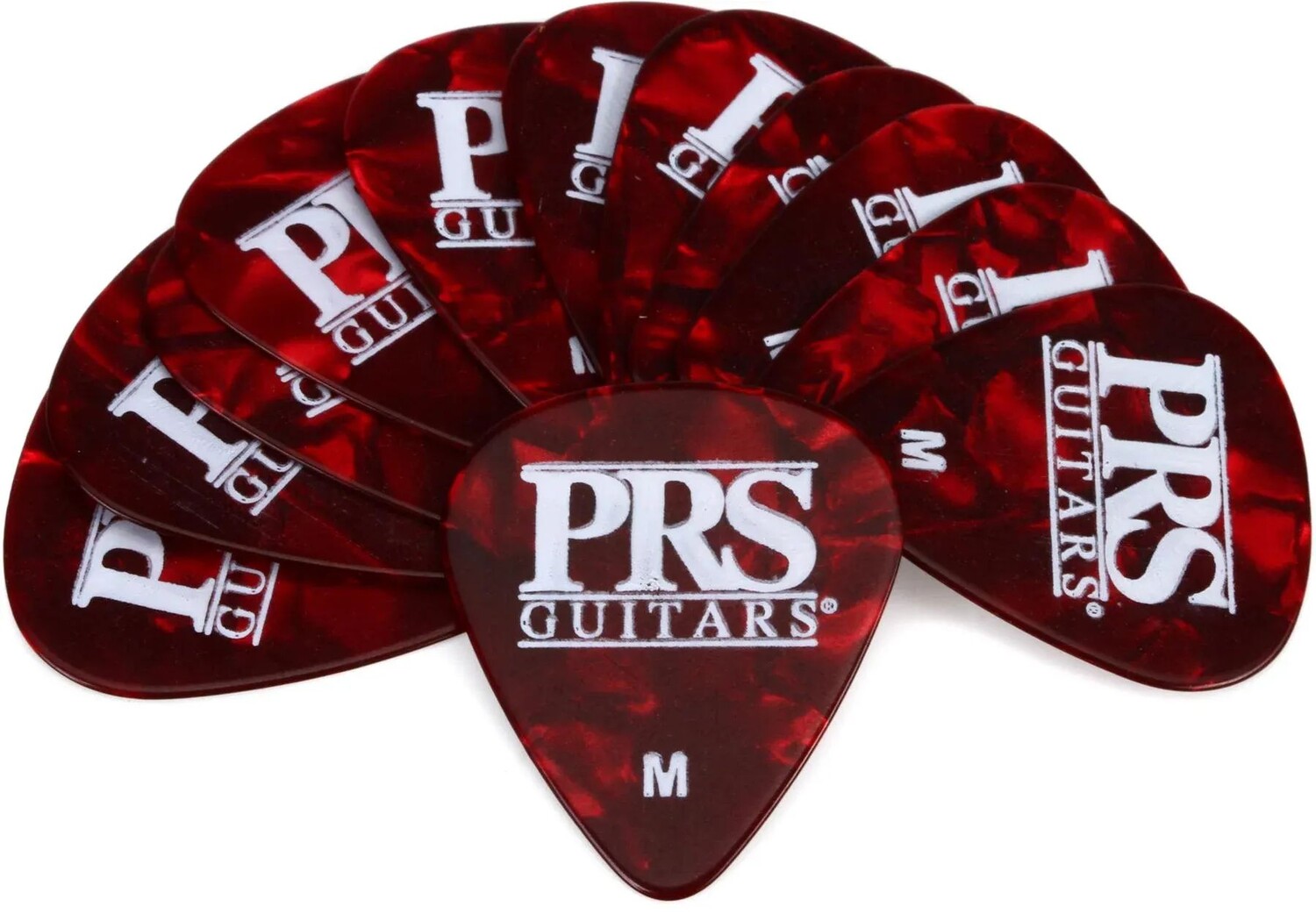 

Целлулоидные медиаторы для гитары PRS Red Tortoise — средние, упаковка из 12 штук