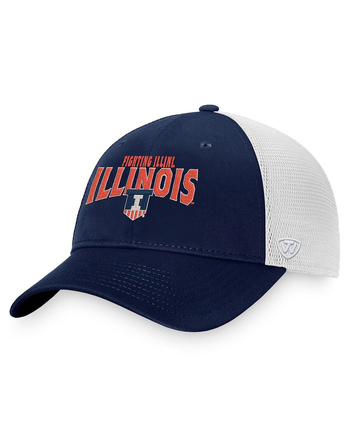 

Мужская темно-синяя кепка Illinois Fighting Illini Breakout Trucker Snapback Top of the World