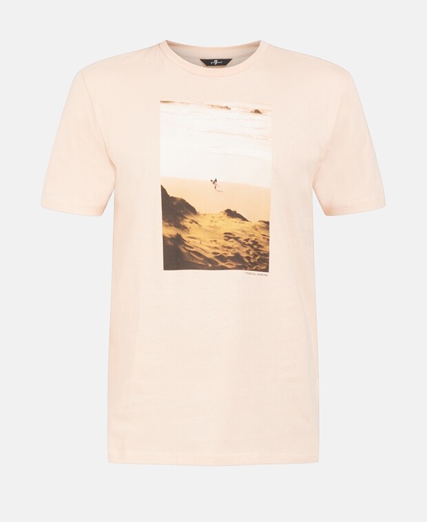 

Футболка 7 for all Mankind, абрикос