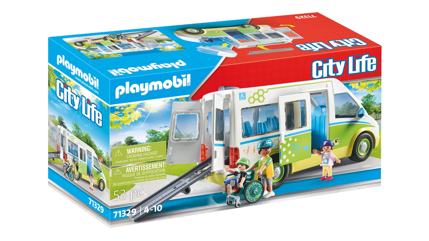 набор для творчества автобус Городская жизнь школьный автобус Playmobil