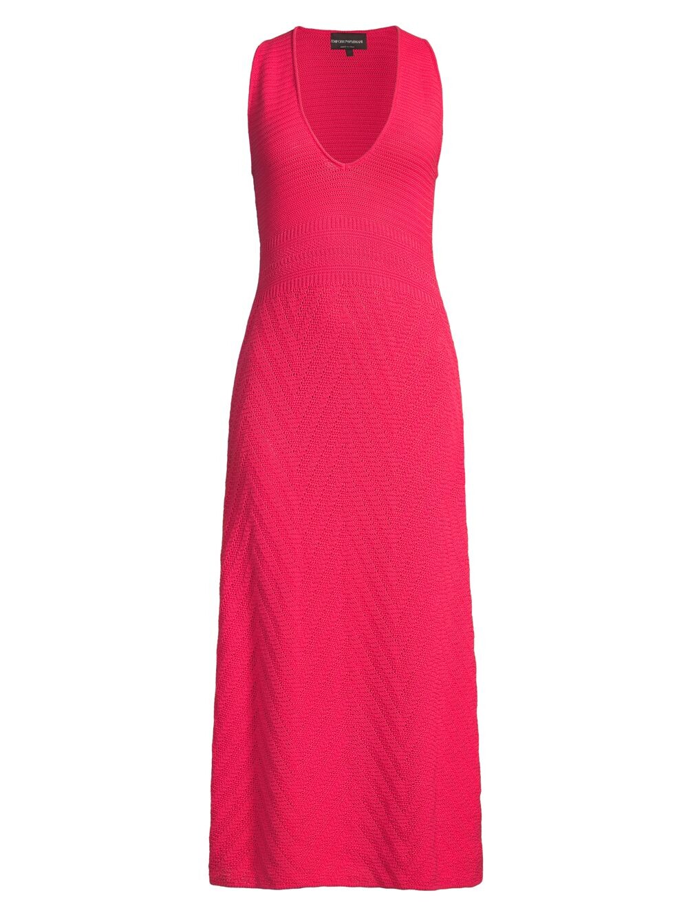

Платье макси крючком Emporio Armani, розовый