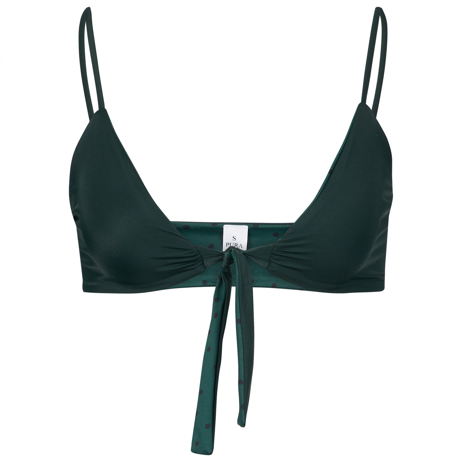 

Верх бикини Pura Clothing Women's Marla Top, цвет Dark Green/Dots