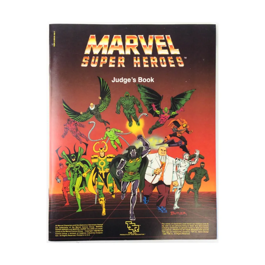 

Marvel Super Heroes - Advanced Set - Judge's Book Only!, Marvel Super Heroes (TSR), мягкая обложка