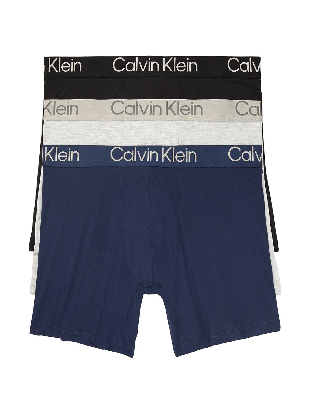 

Ультрамягкие современные трусы-боксеры из трех предметов Calvin Klein, черный