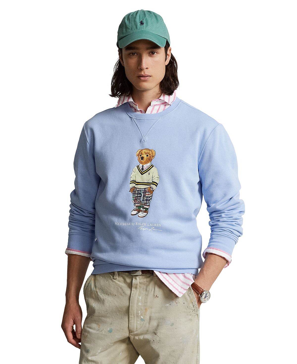 

Мужская флисовая толстовка-поло Bear Polo Ralph Lauren