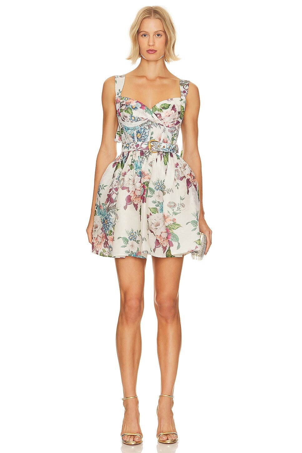

Платье мини Zimmermann Matchmaker, цвет Ivory Barkcloth