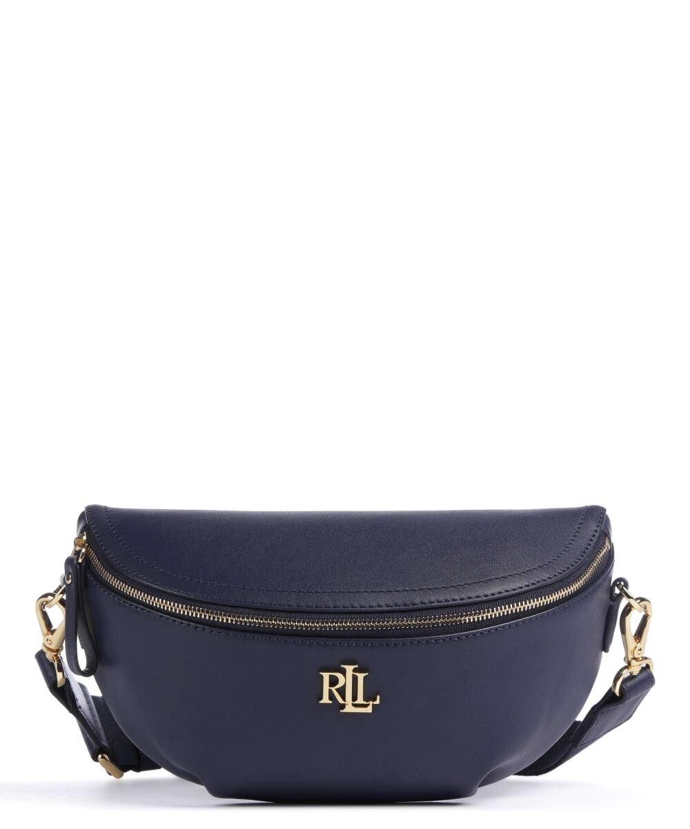 

Поясная сумка marcy из мелкозернистой яловой кожи Lauren Ralph Lauren, синий