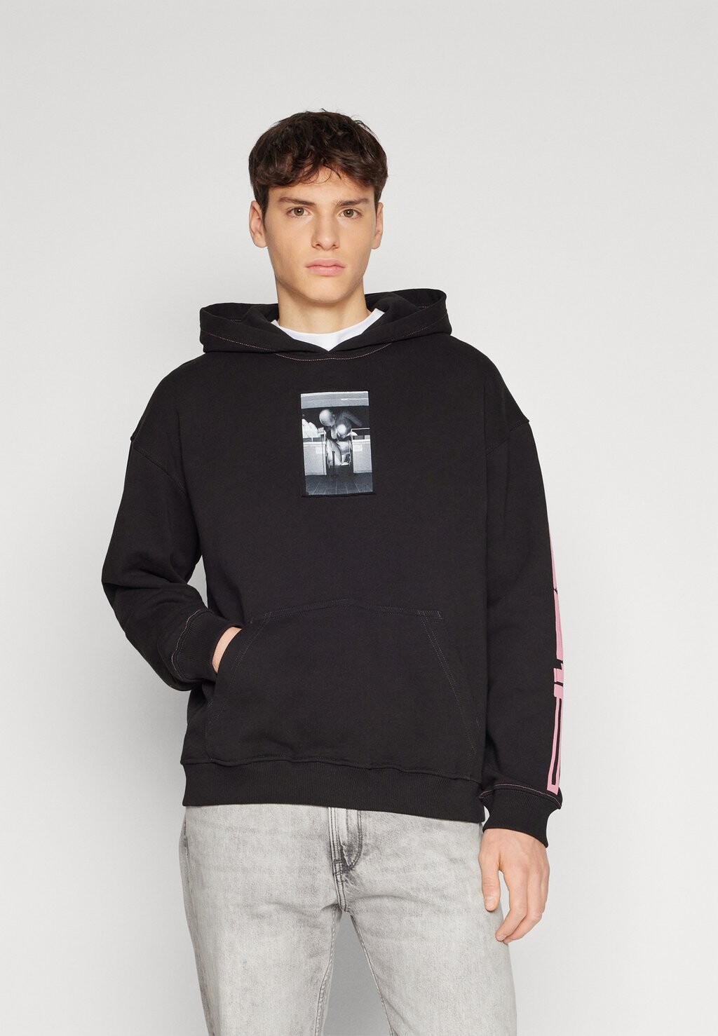 

Толстовка с капюшоном UNISEX Diesel, черный