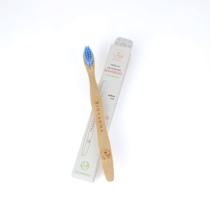 Зубная щетка Cepillo de Dientes Bamboo para Niños Biokarma, 1 unidad 150 искусственная зубная щетка экологичная бамбуковая зубная щетка с мягкой щетиной зубная щетка с древесным углем для веганов инструмент