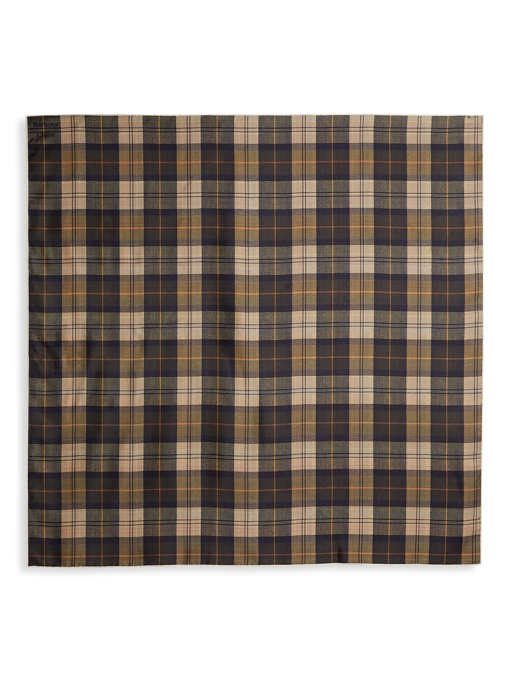 

Chloé x Barbour Шелковый шарф в шотландскую клетку Chloé, разноцветный