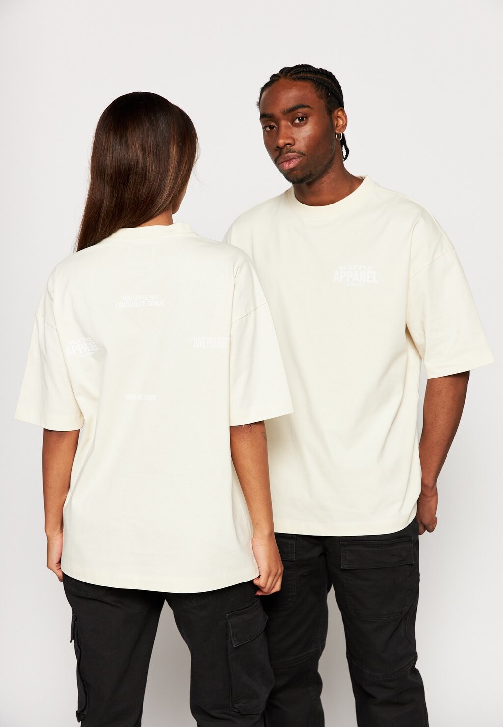 

Футболка с принтом Multiply Apparel, бежевый