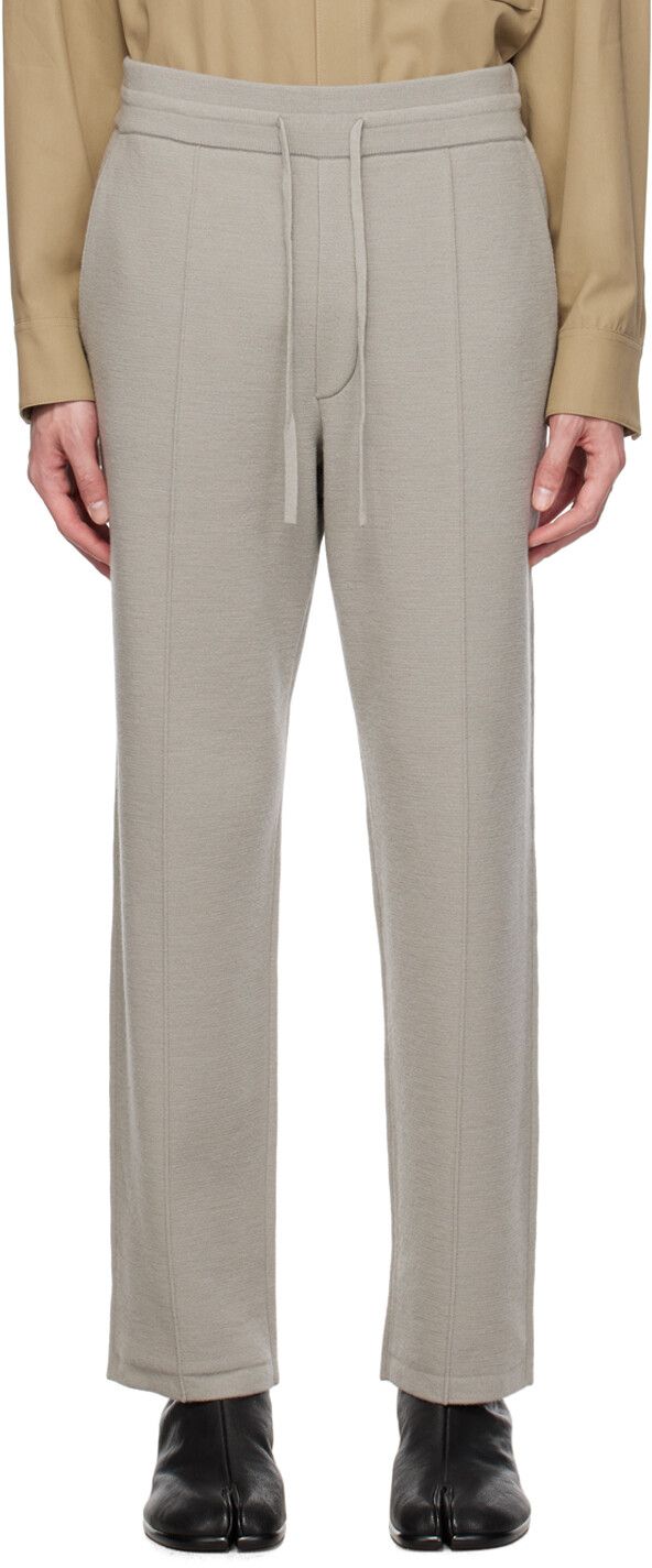 

Серые спортивные штаны с защипами Solid Homme