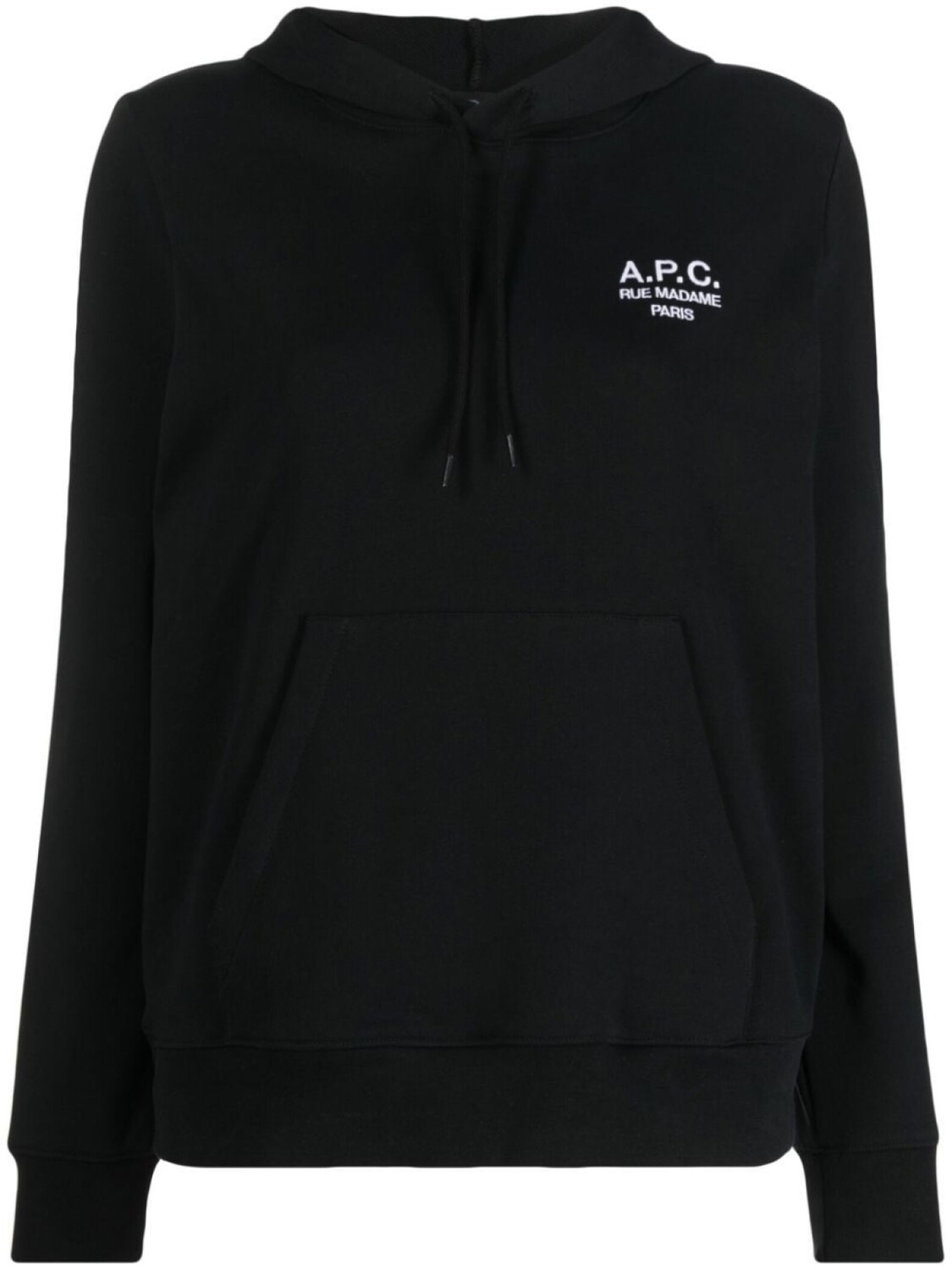 

A.P.C. худи с вышитым логотипом, черный