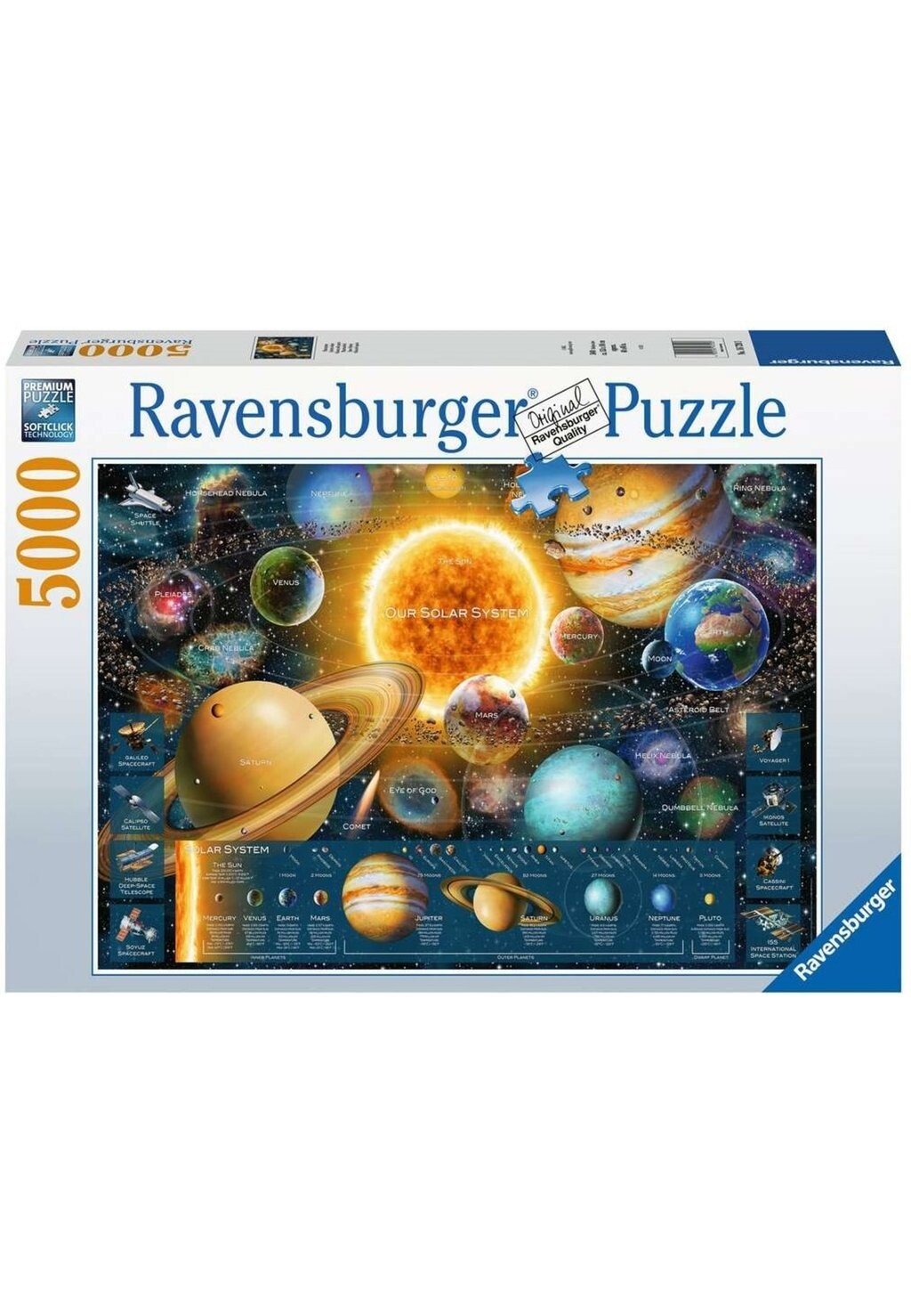 

Пазл 5000 STUKJES PLANETEN Ravensburger, цвет multi coloured
