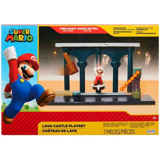 Игровой Набор Castillo De Lava Super Mario Nintendo Jakks Pacific jakks pacific коллекционная фигурка тема замка ганондорф для nintendo w3 3 шт