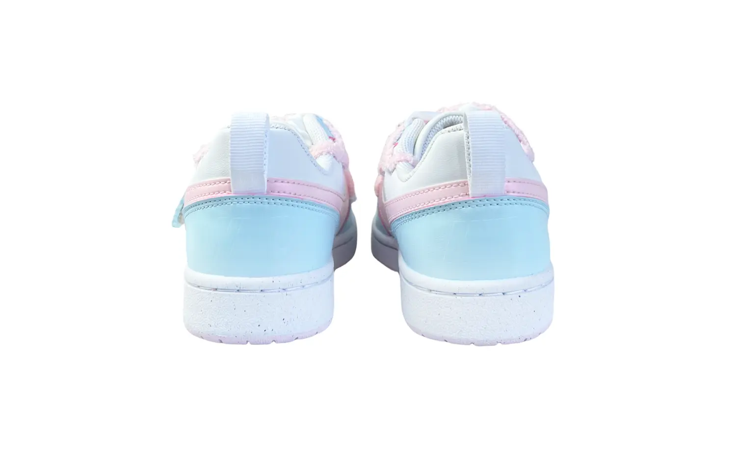 

Кроссовки Nike Court Borough Skateboarding Shoes Women's Low-top White/Blue/Pink, голубой