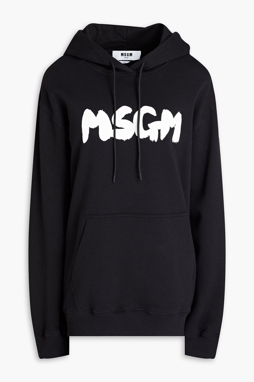 

Толстовка из французской махровой ткани с принтом MSGM, черный