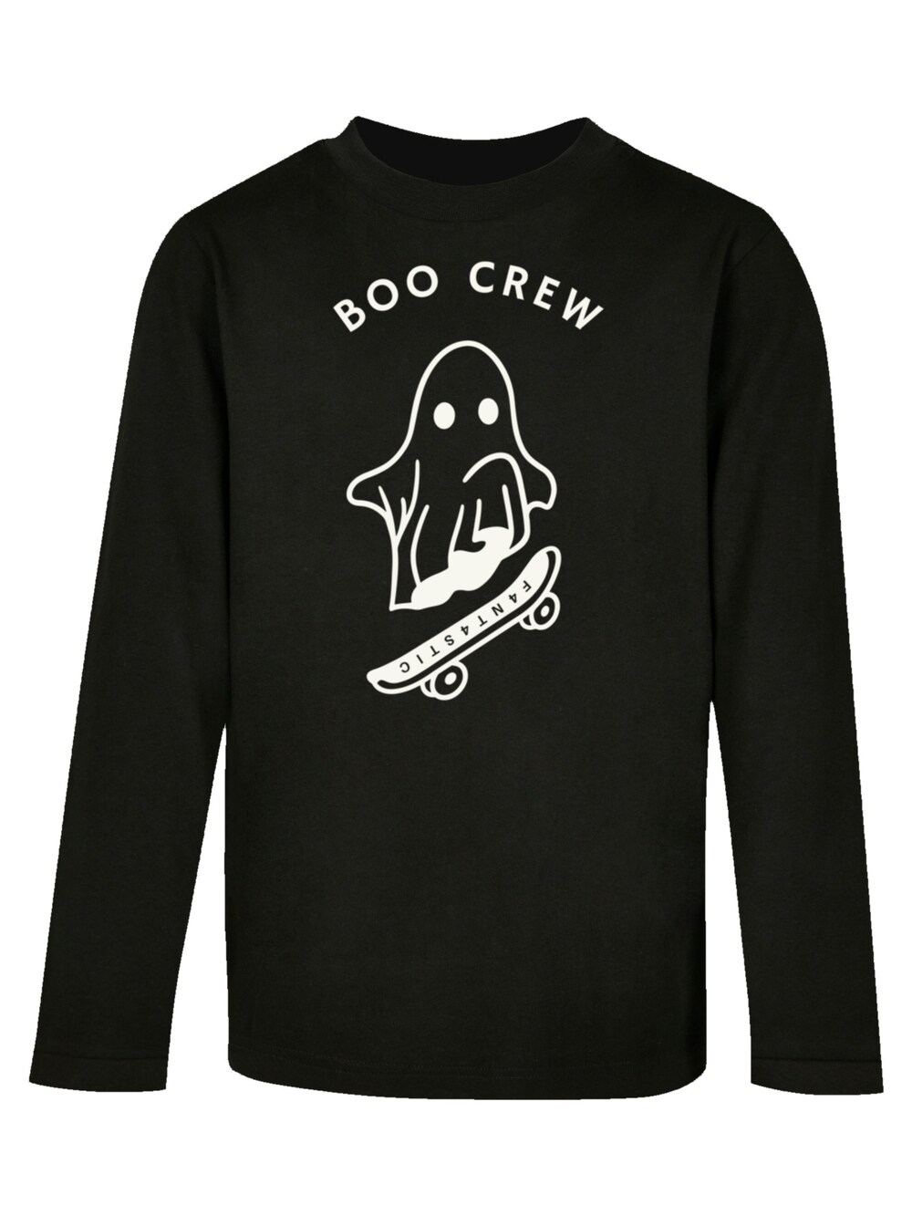 Рубашка F4Nt4Stic Boo Crew Halloween, черный