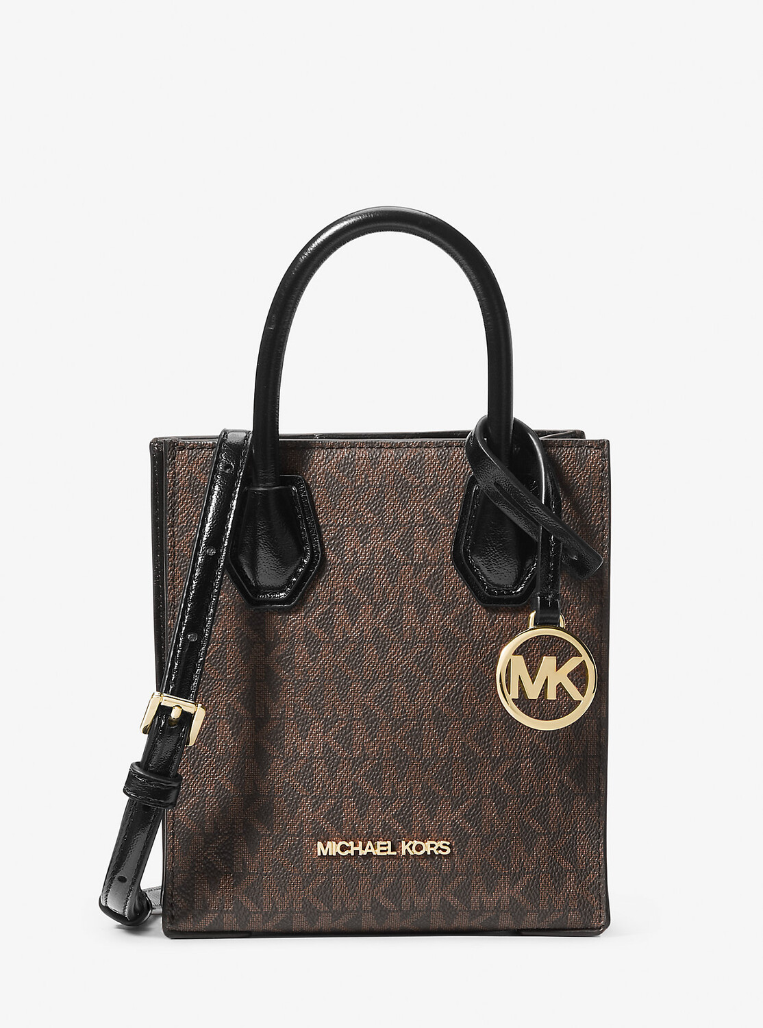 

Очень маленькая сумка через плечо Mercer с фирменным логотипом Michael Kors, черный