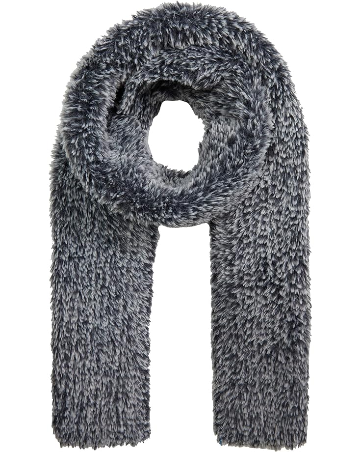 Шарф Dylan by True Grit Knitted Faux Fur Scarf, серый