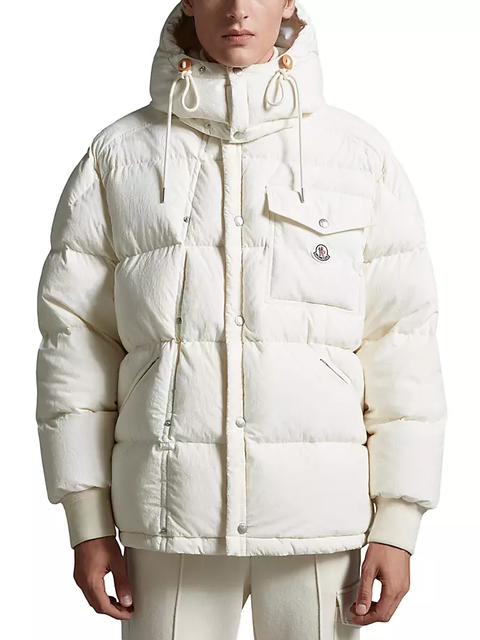 

Moncler Karakorum Хлопковый пуховик Moncler, цвет cream