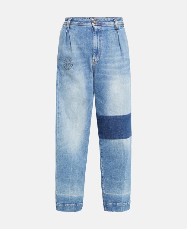 

Джинсы свободного кроя Versace Jeans Couture, индиго