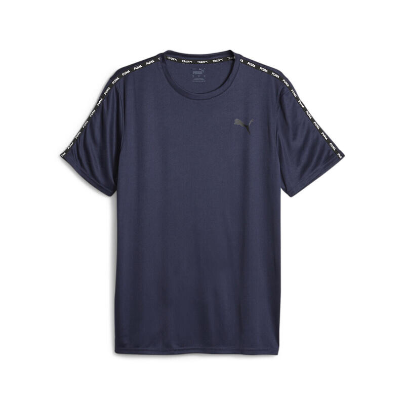 

Мужская футболка для тренировок PUMA FIT с лентой PUMA Navy Blue