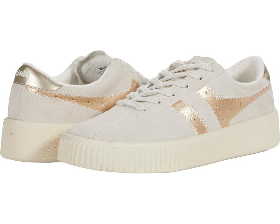 

Кроссовки Gola Super Court Metallic, цвет Off-White/Gold