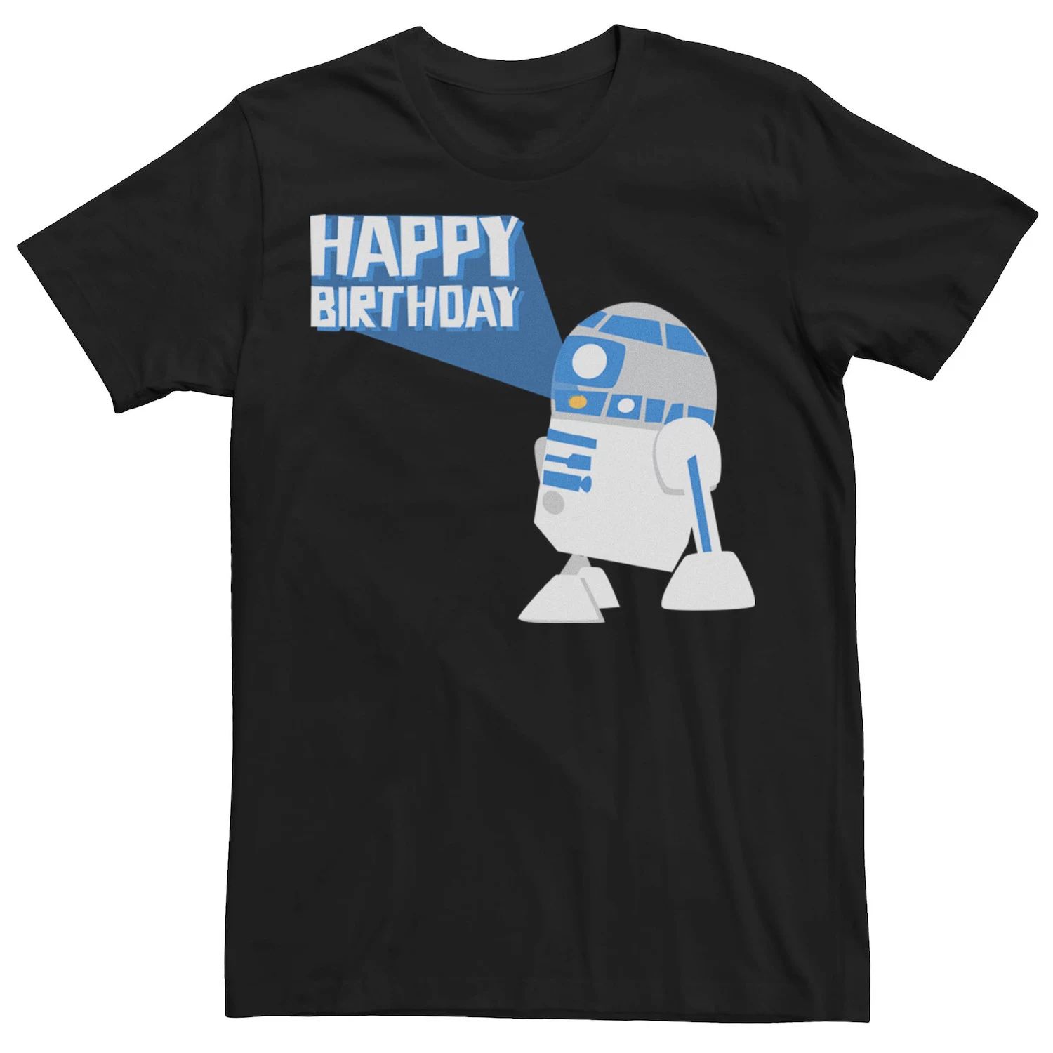 Мужская футболка с наклейкой на день рождения R2 Star Wars мужская футболка день рождения белый контур m зеленый