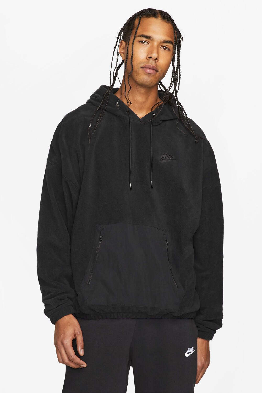 

Пуловер с капюшоном Club Fleece+ Polar Fleece Nike, черный