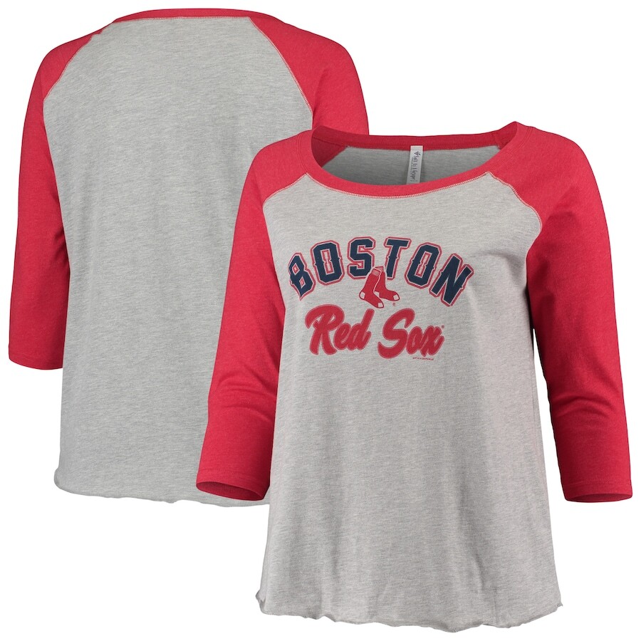 

Футболка с длинным рукавом Soft as a Grape Boston Red Sox, серый