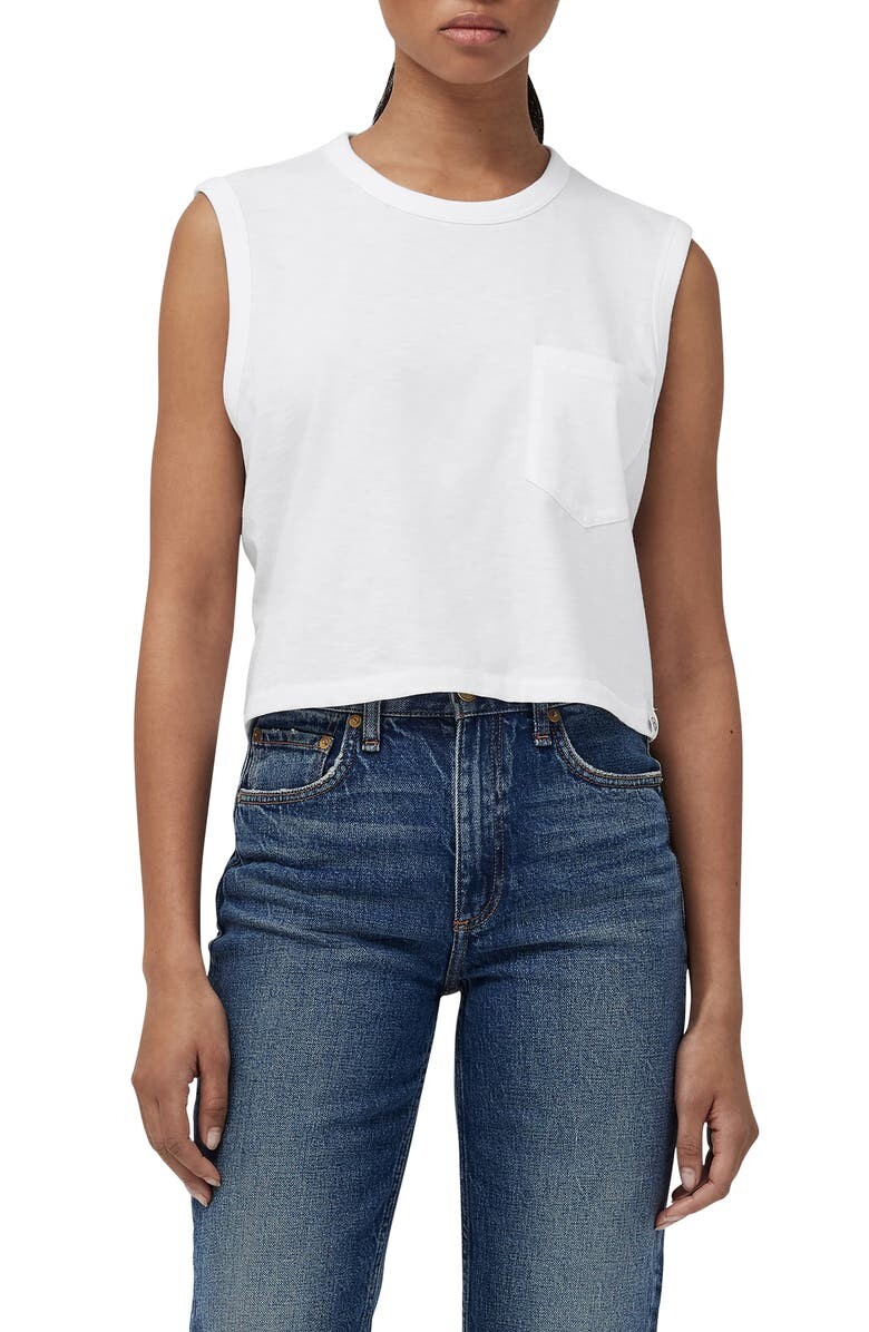 

Укороченная майка из органического хлопка RAG & BONE, белый