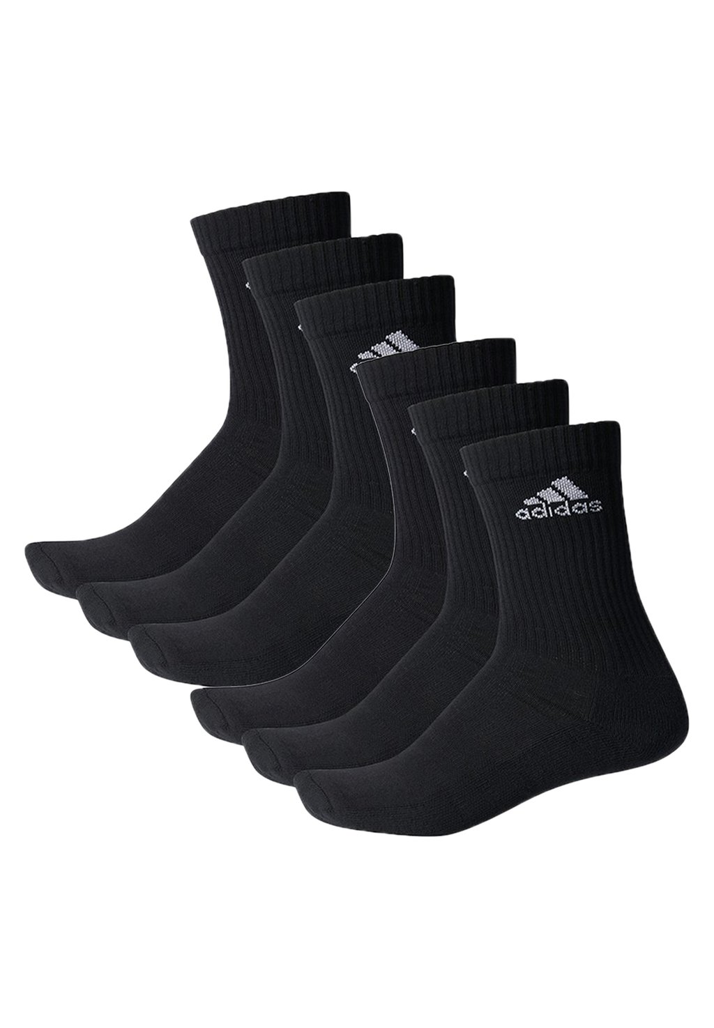 спортивные носки 6 pack unisex adidas performance цвет grey melange Спортивные носки 6 PACK UNISEX adidas Performance, цвет black