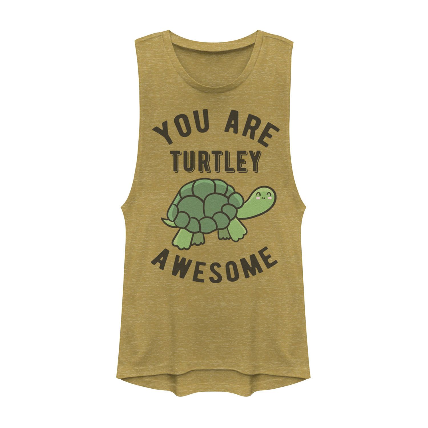 Футболка You Are Turtley Awesome для юниоров с рисунком Happy Turtle Muscle