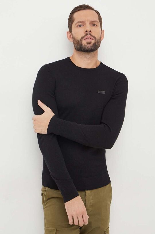 

Шерстяной свитер Calvin Klein, черный