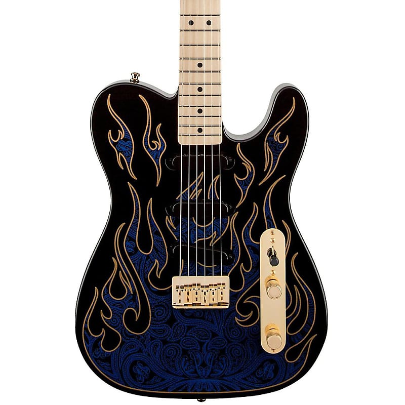 Электрогитара Fender Artist Series James Burton Telecaster Electric Guitar Blue Paisley Flames