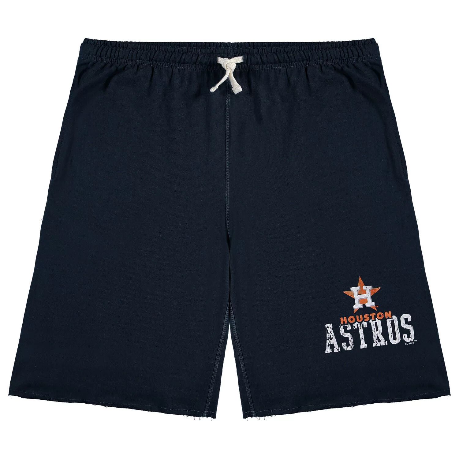 Мужские темно-синие шорты из френч терри Houston Astros Big & Tall