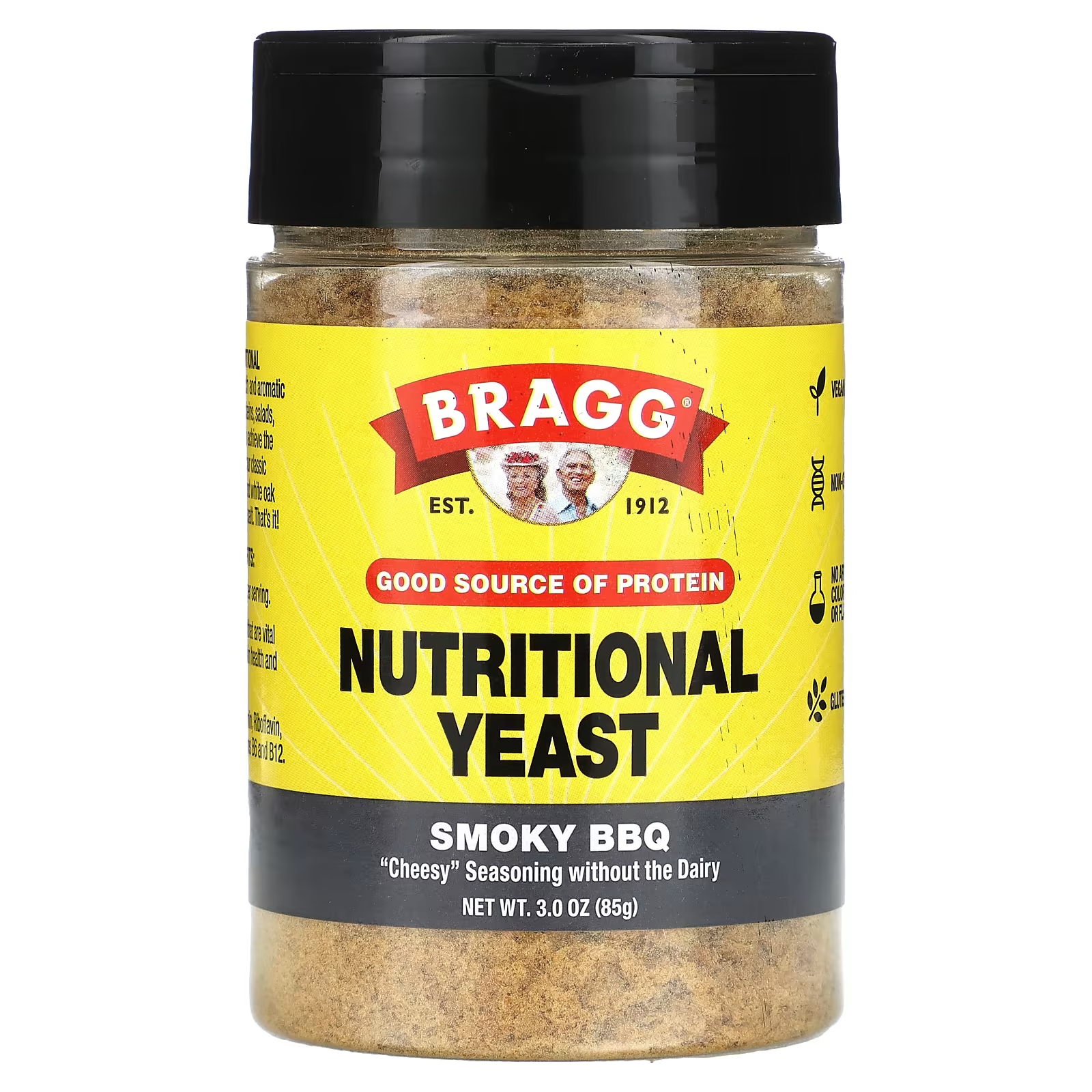 Пищевые дрожжи Bragg Smoky BBQ, 85 г nunaturals обогащенные пищевые дрожжи в хлопьях 680 г 24 унции