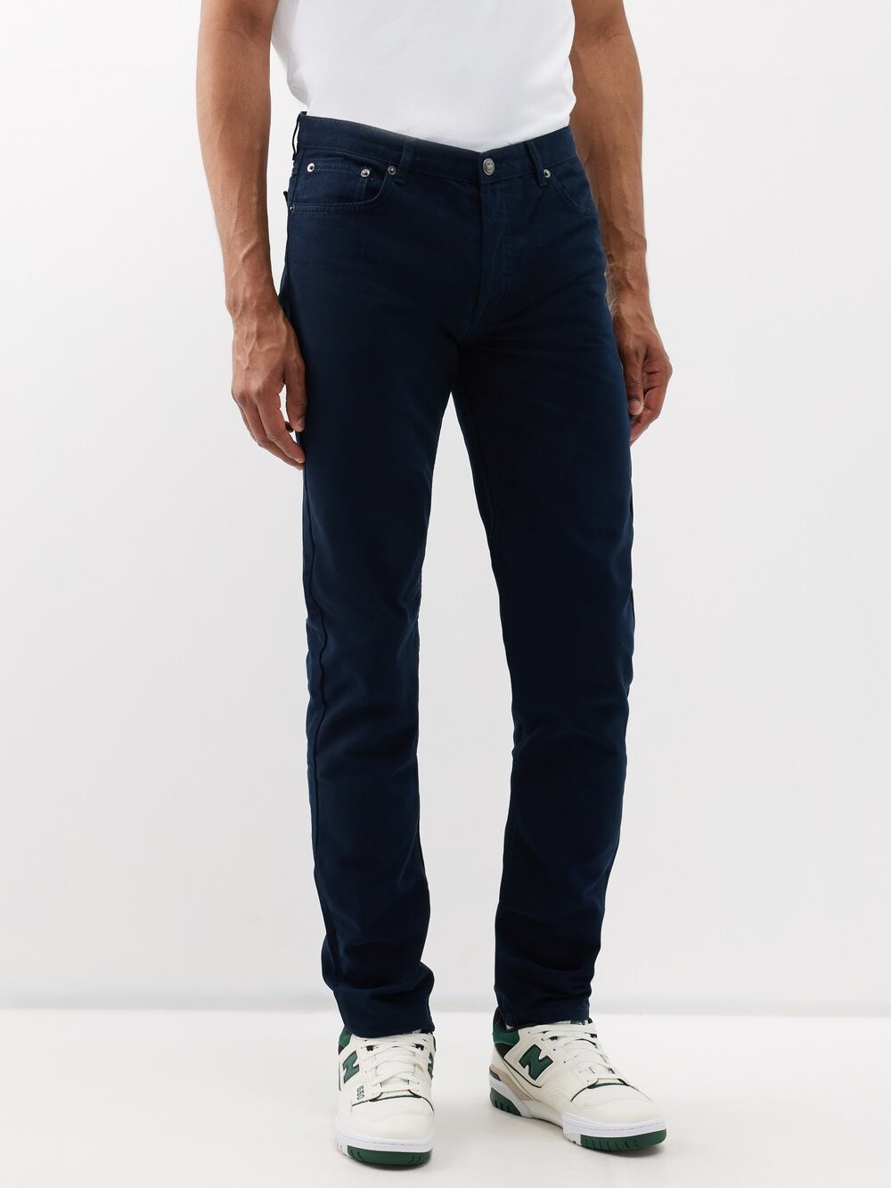 

Джинсы petit new standard узкого кроя A.P.C., синий
