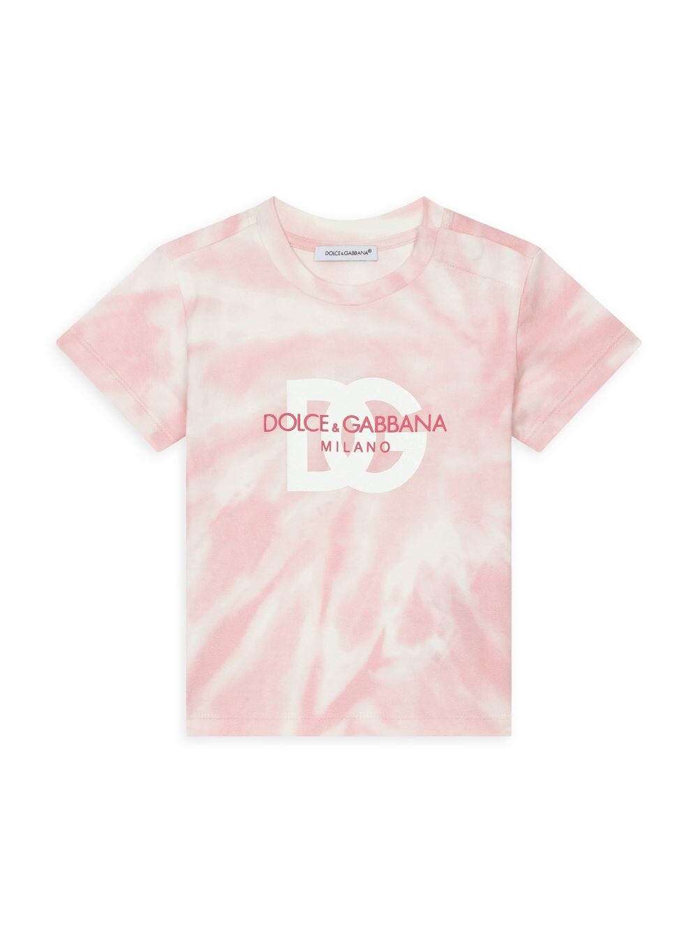 

Детская футболка с короткими рукавами и принтом Tie-Dye с логотипом DOLCE&GABBANA
