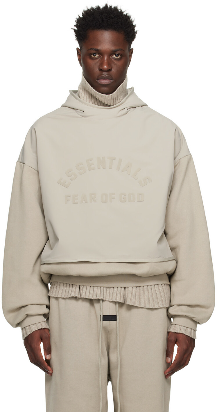 

Серый многослойный худи Fear Of God Essentials