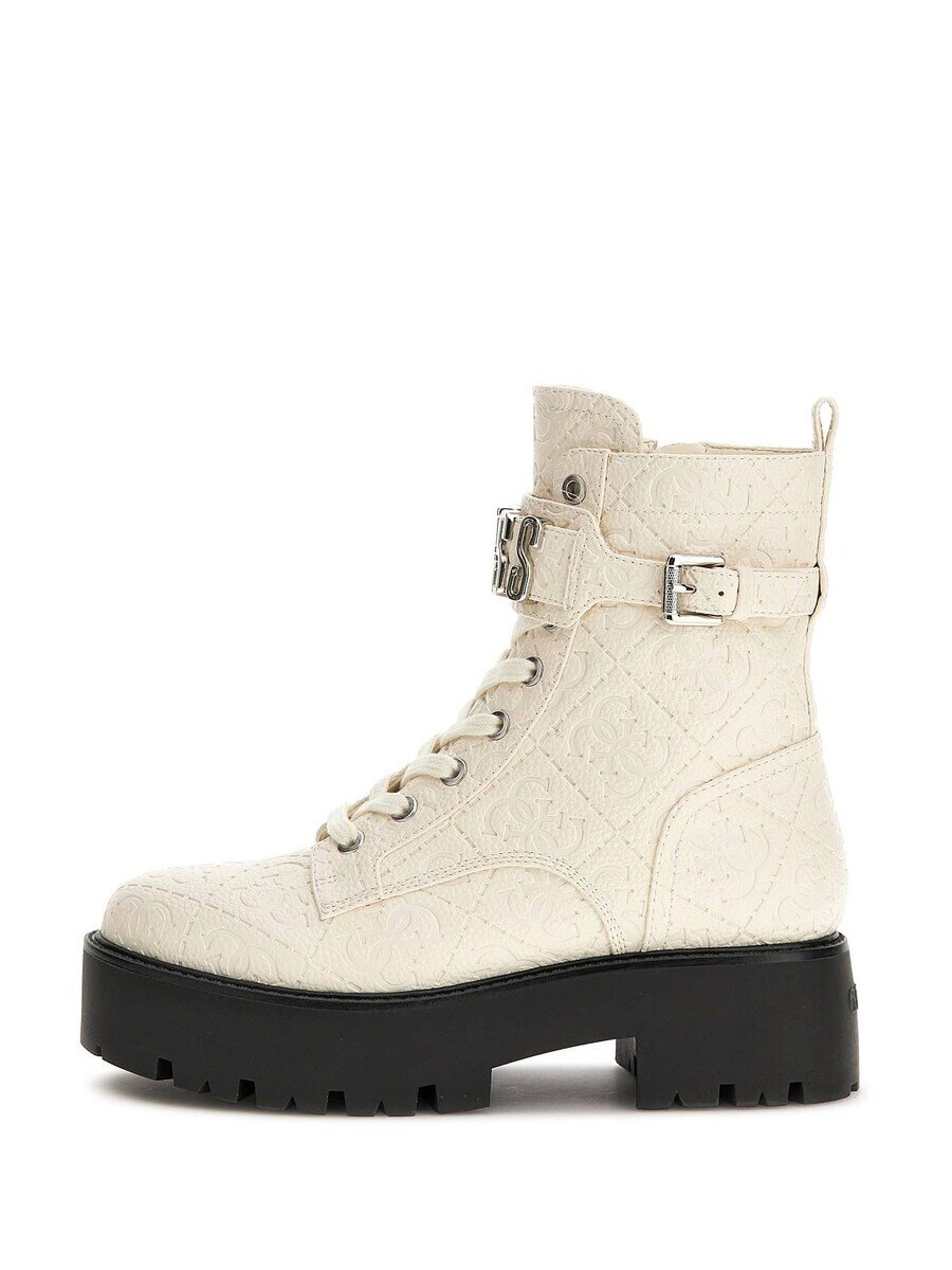 

Ботинки GUESS Lace-Up Ankle Boots Vaires, белый