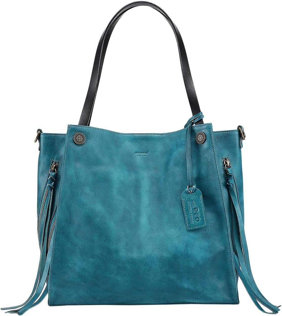 

Большая сумка Daisy из натуральной кожи Old Trend, цвет Turquoise