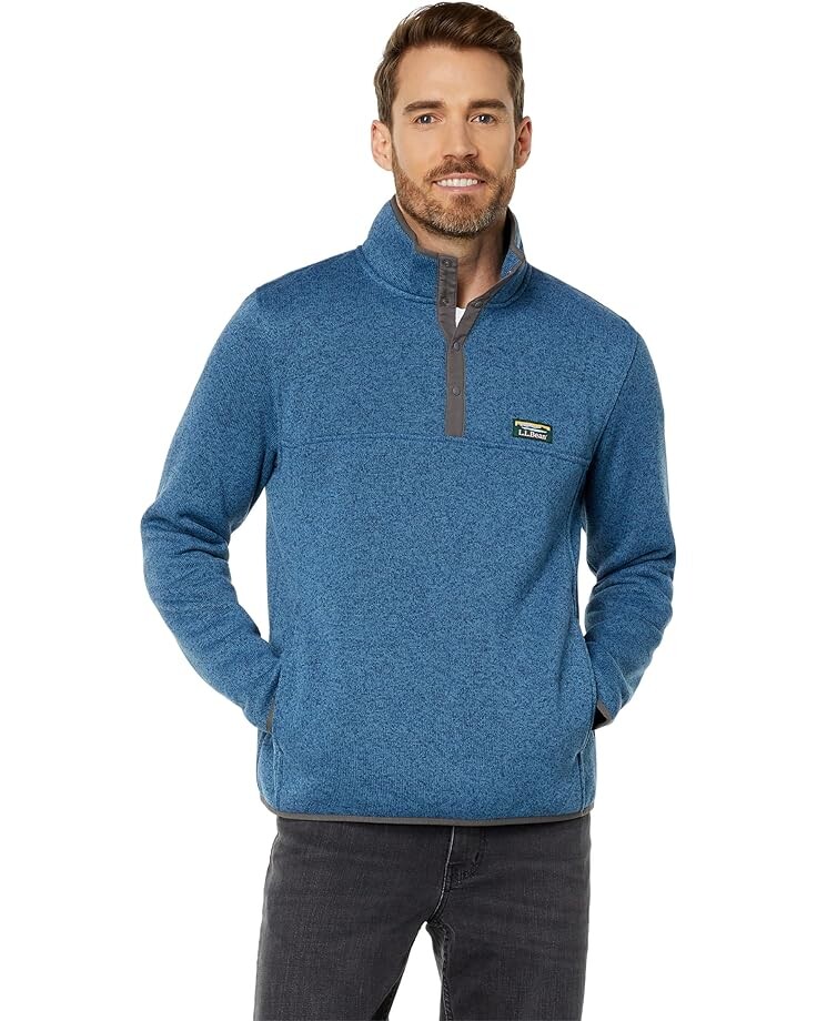 

Свитер L.L.Bean Sweater Fleece Pullover, цвет Iron Blue