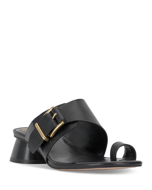 

Женские босоножки Lenqua на среднем каблуке с кольцом на носке VINCE CAMUTO, цвет Black
