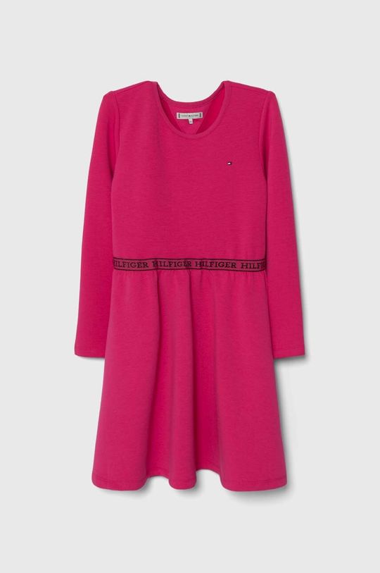 Платье маленькой девочки Tommy Hilfiger, розовый платье из хлопка для маленькой девочки tommy hilfiger серый