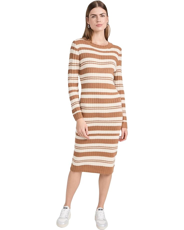 Платье line and dot Duo Striped Sweaterdress, цвет Sienna