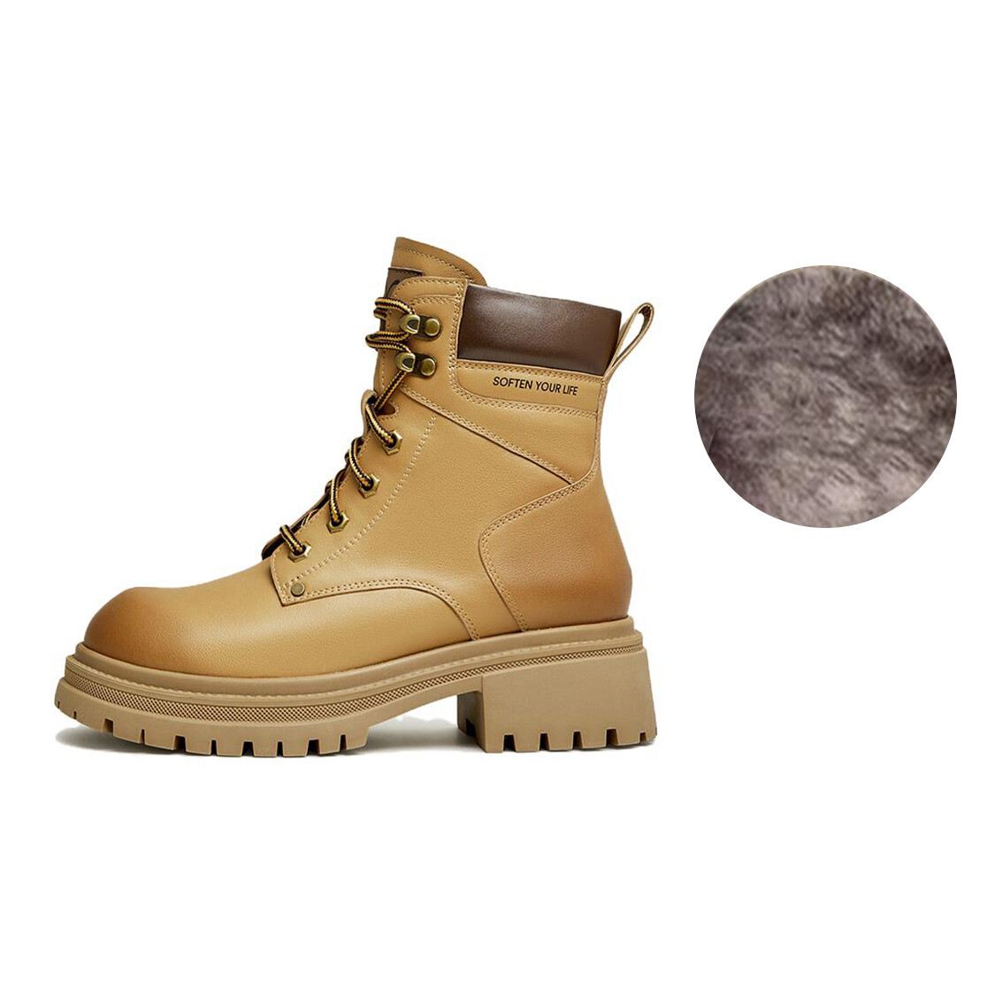

Ботинки Martin Boot женские Basto, цвет Black/Army Green Velvet